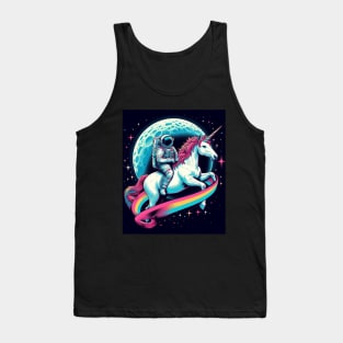 Astronaut on Unicorn Tank Top